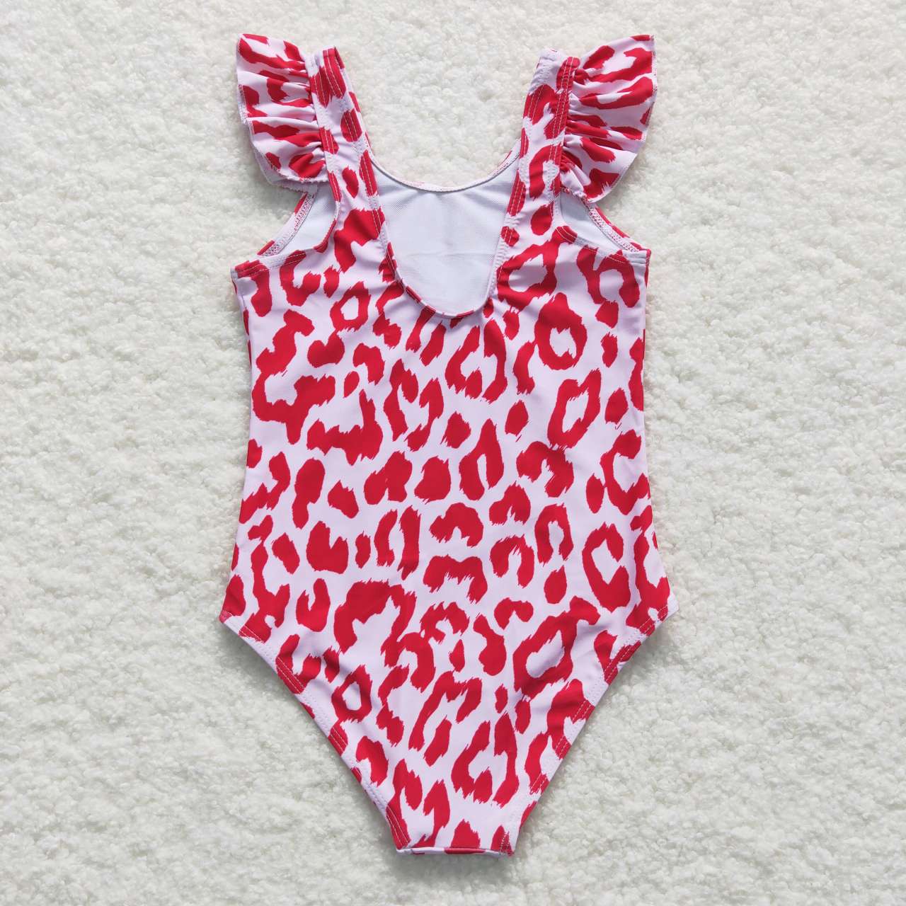 baby girl 1pcs red leopard swismuit