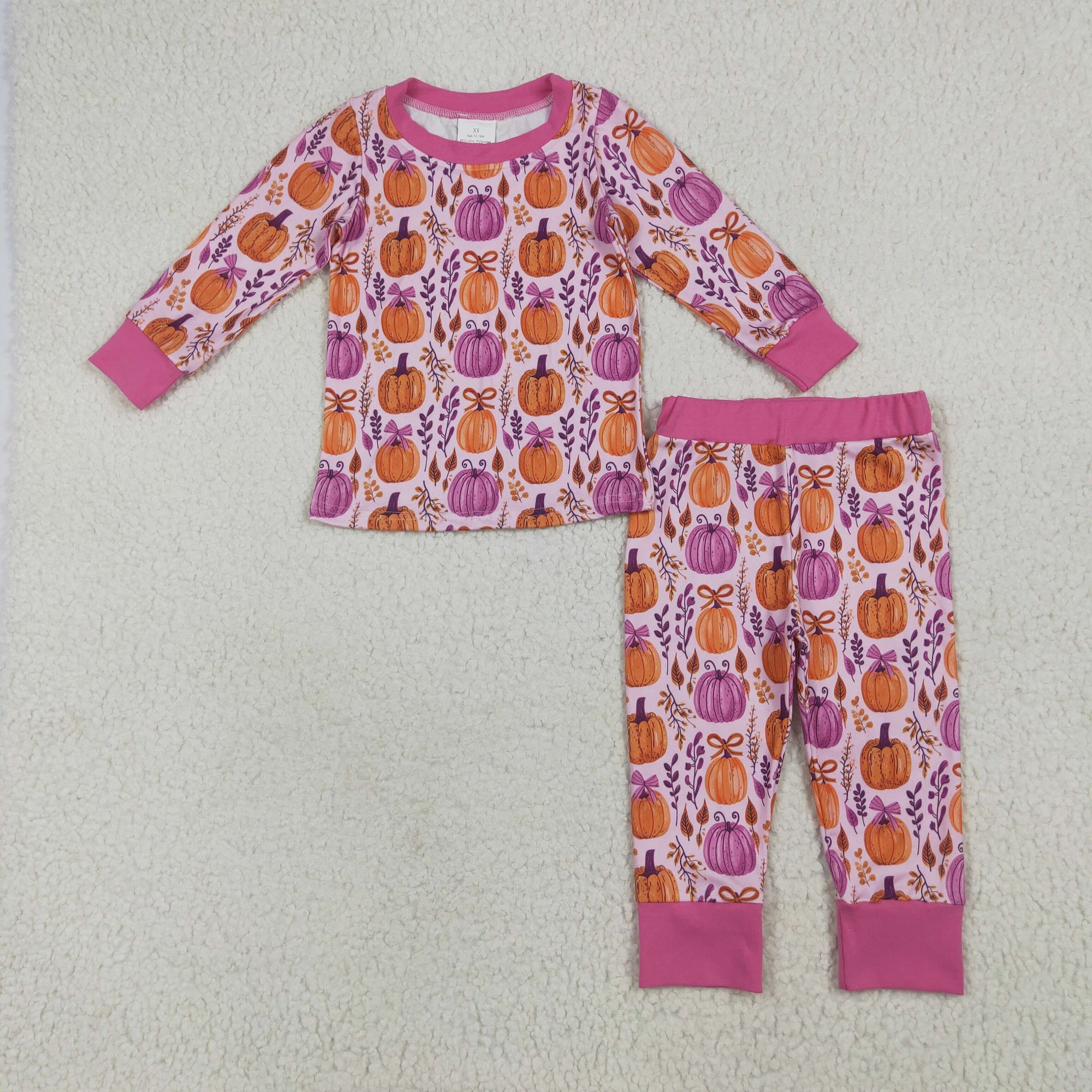 Sibling Pumpkin Pajamas