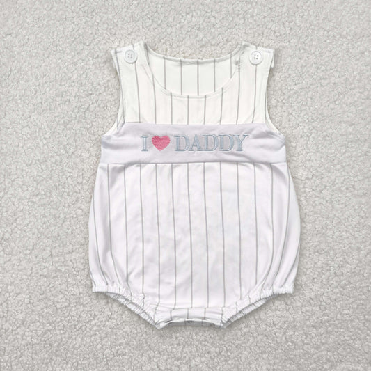 i love daddy embroidery bubble