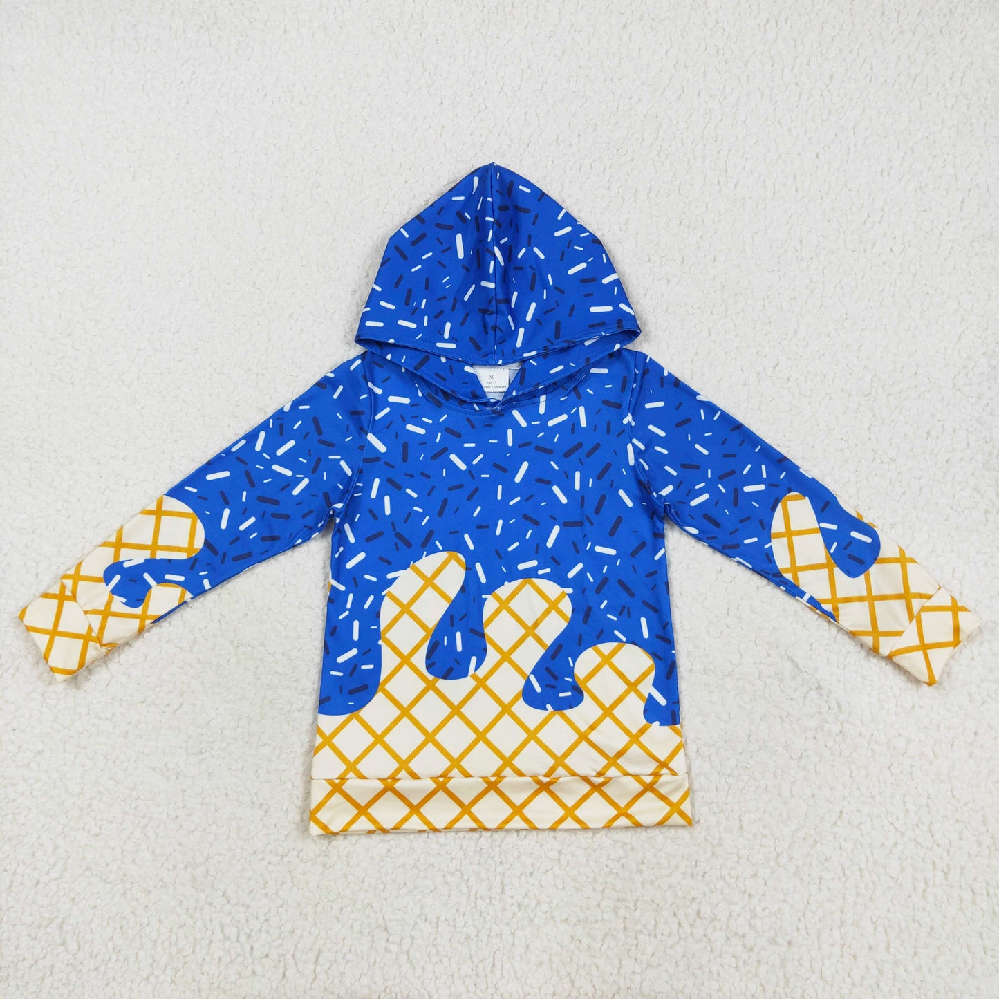 blue sprinkle ice cream hoodies kids clothing