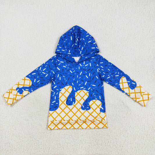 blue sprinkle ice cream hoodies kids clothing