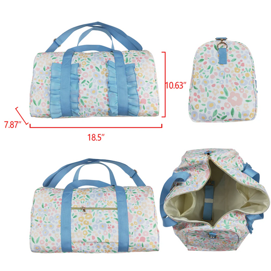 colorful floral duffel & gym bags