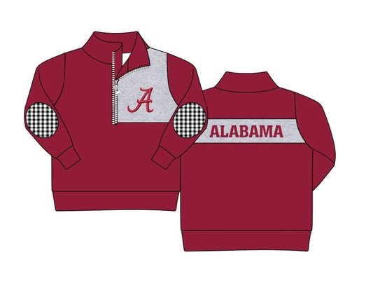 TAT 6-7 weeks MOQ 8 boy team Alabama pullover