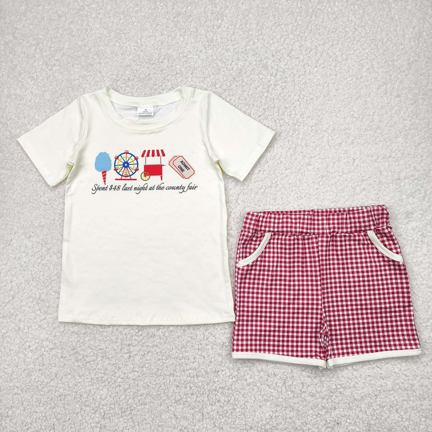 country fair boy shorts set