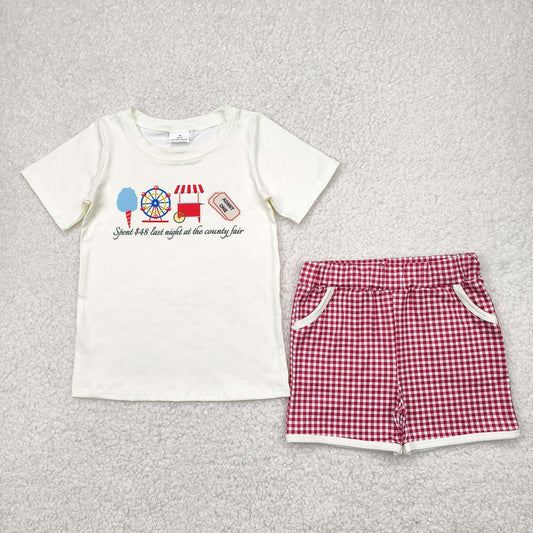 country fair boy shorts set