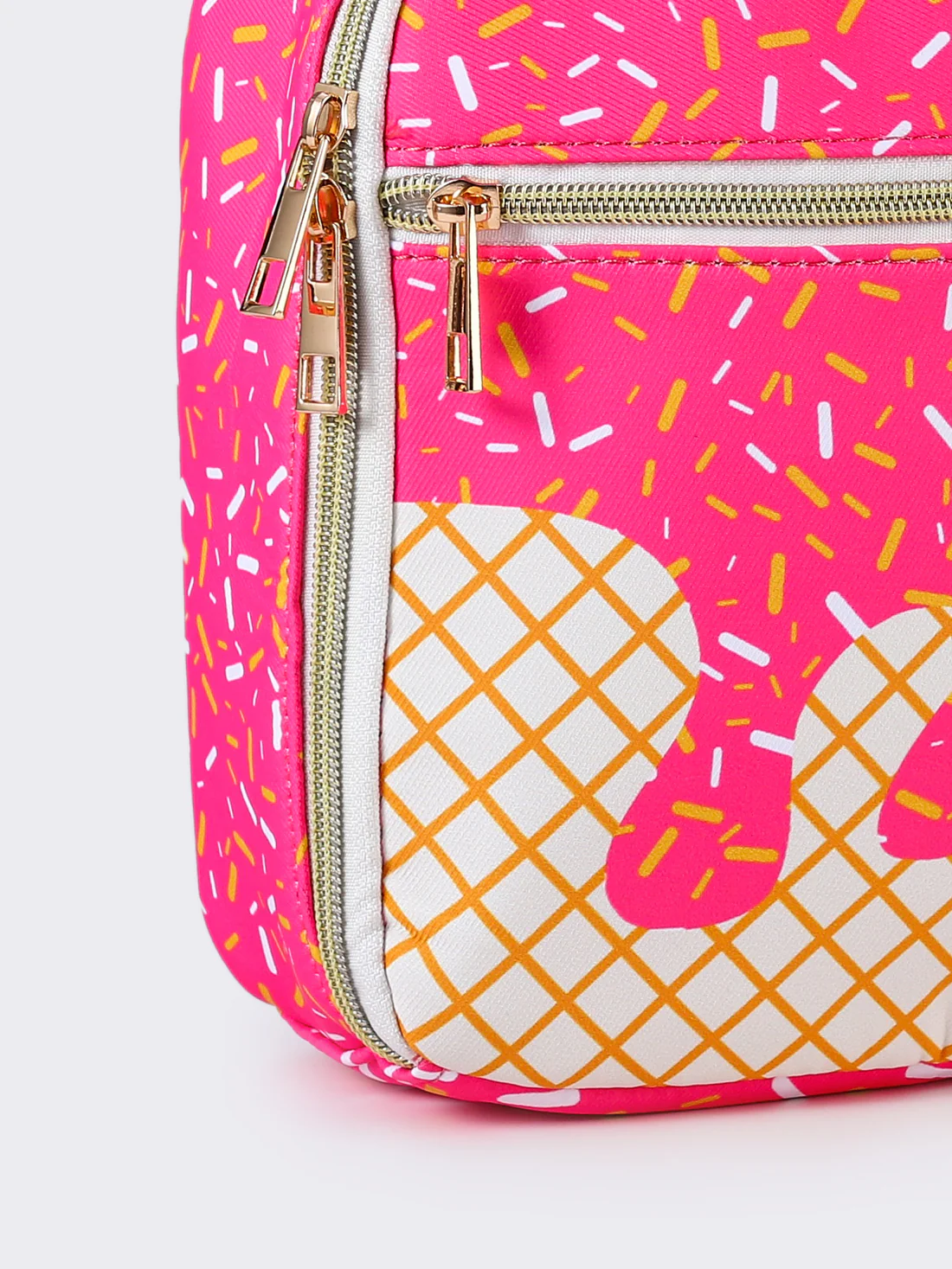 pink sprinkle ice-cream lunch box
