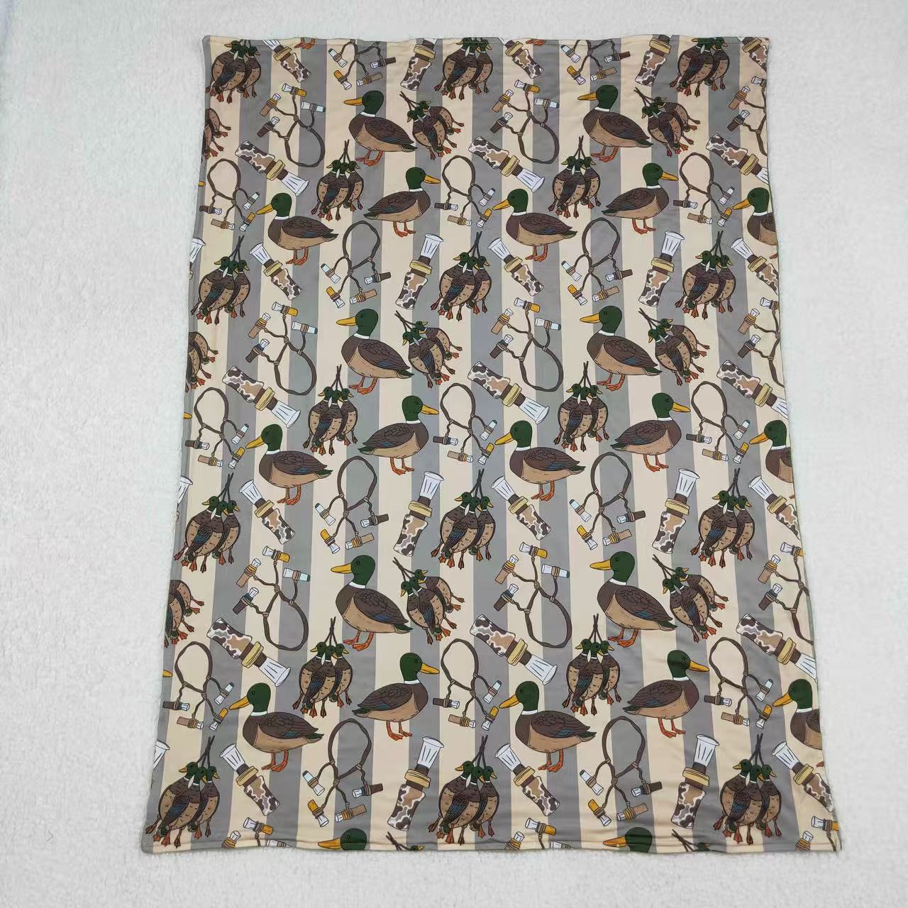 duck call print baby blanket