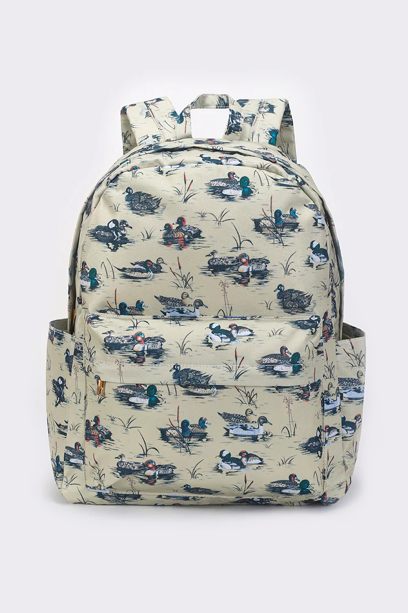 duck print bag children backpack