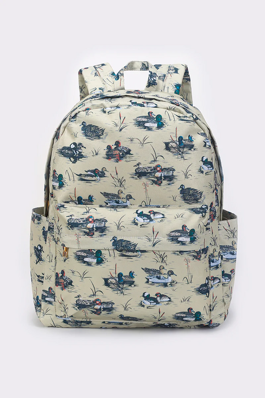 duck print bag children backpack