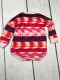 baby long sleeve coquette and pumpkin print romper