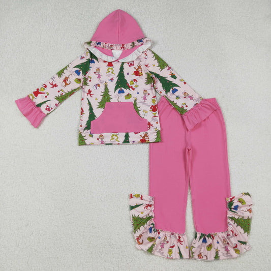 cindy gri*ch trees hoodie pants set christmas girl outfit