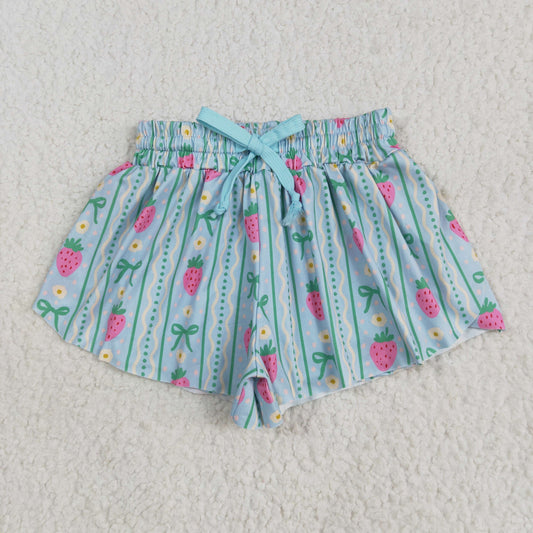 strawberry butterfly shorts