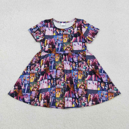 short sleeve kpop dress