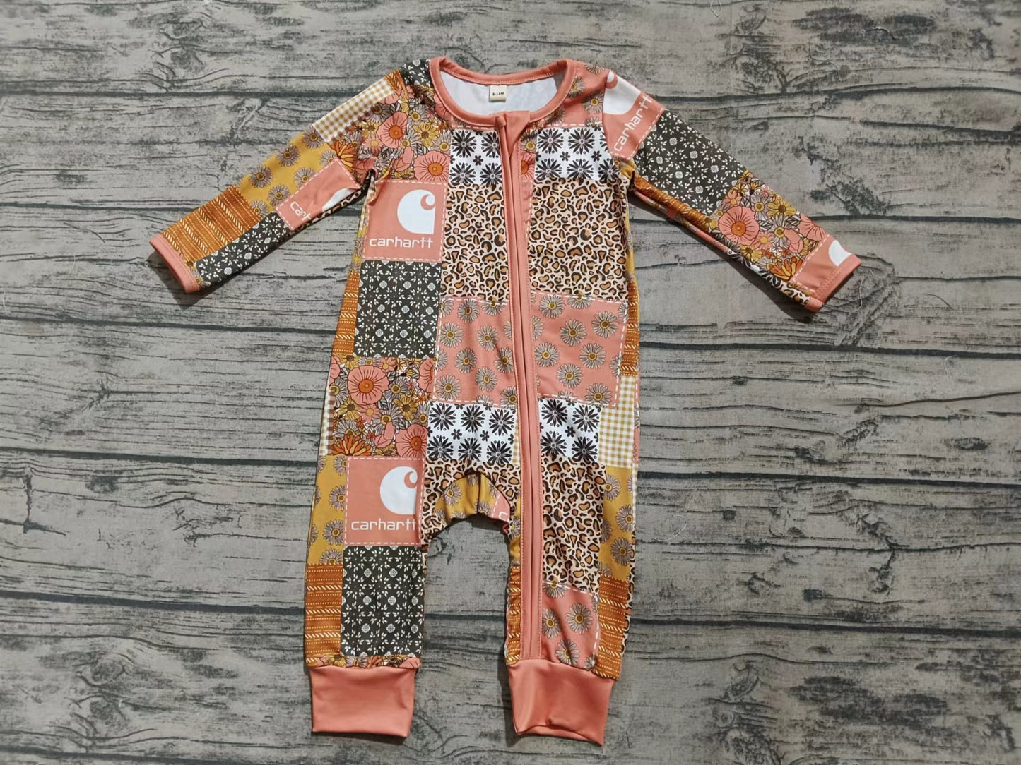 TAT 6-8 weeks MOQ 8 baby carhartt zip sleeper