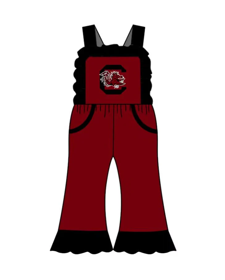 (Custom Design MOQ 5 Each Item)Team's Gamecock Print Sibling Matching Clothes