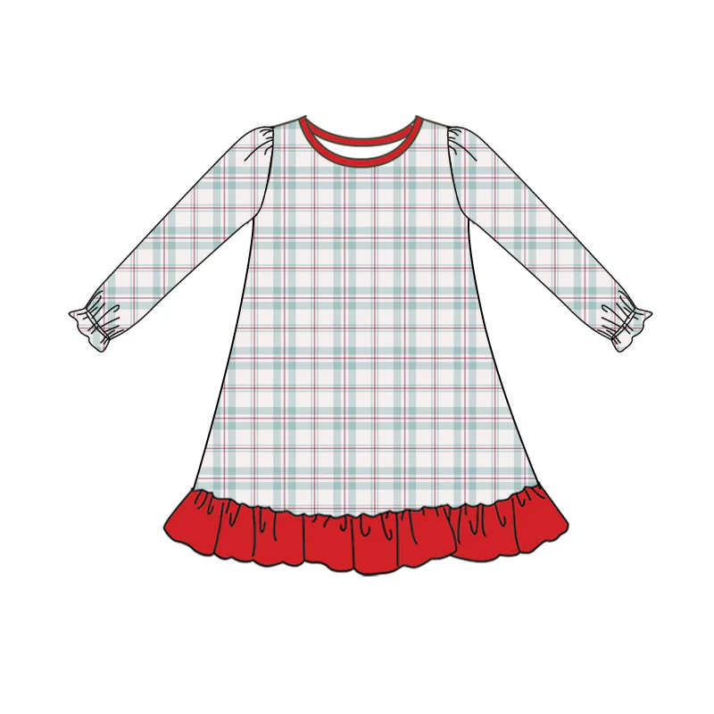 Split-CLOSE 24th Oct girl plaid nightdress