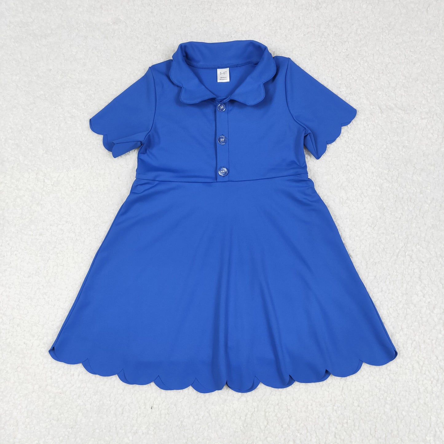 solid royal blue athletic yoga dress
