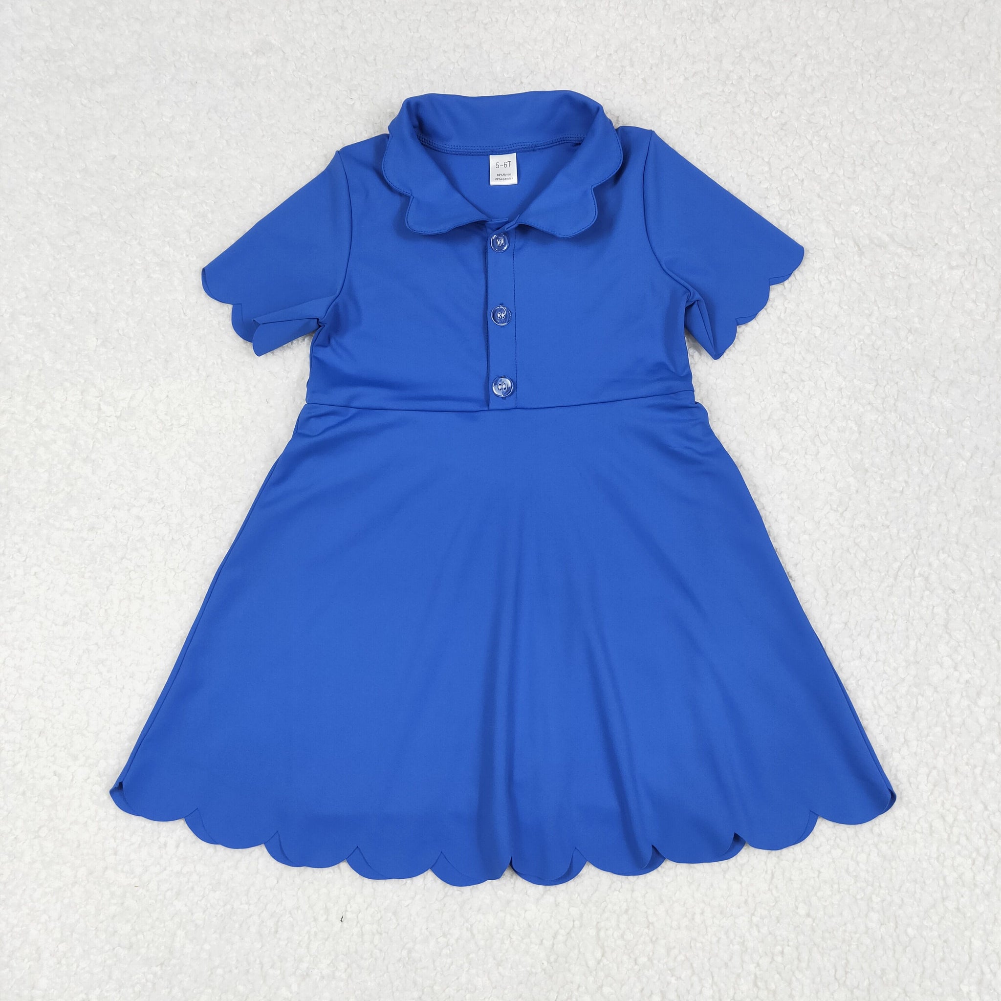 solid royal blue athletic yoga dress
