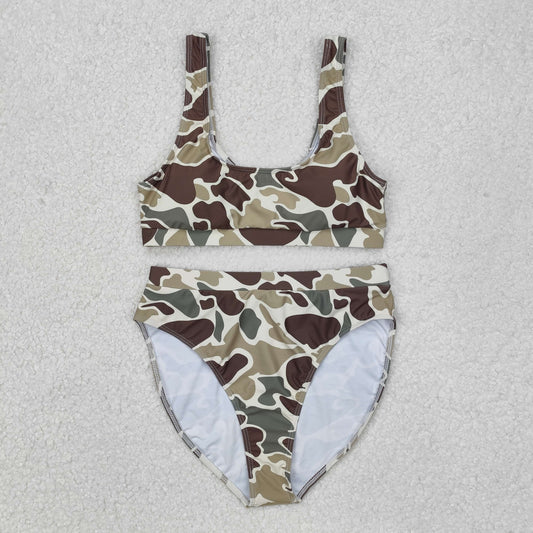 adult clothes woman camo swimsuit