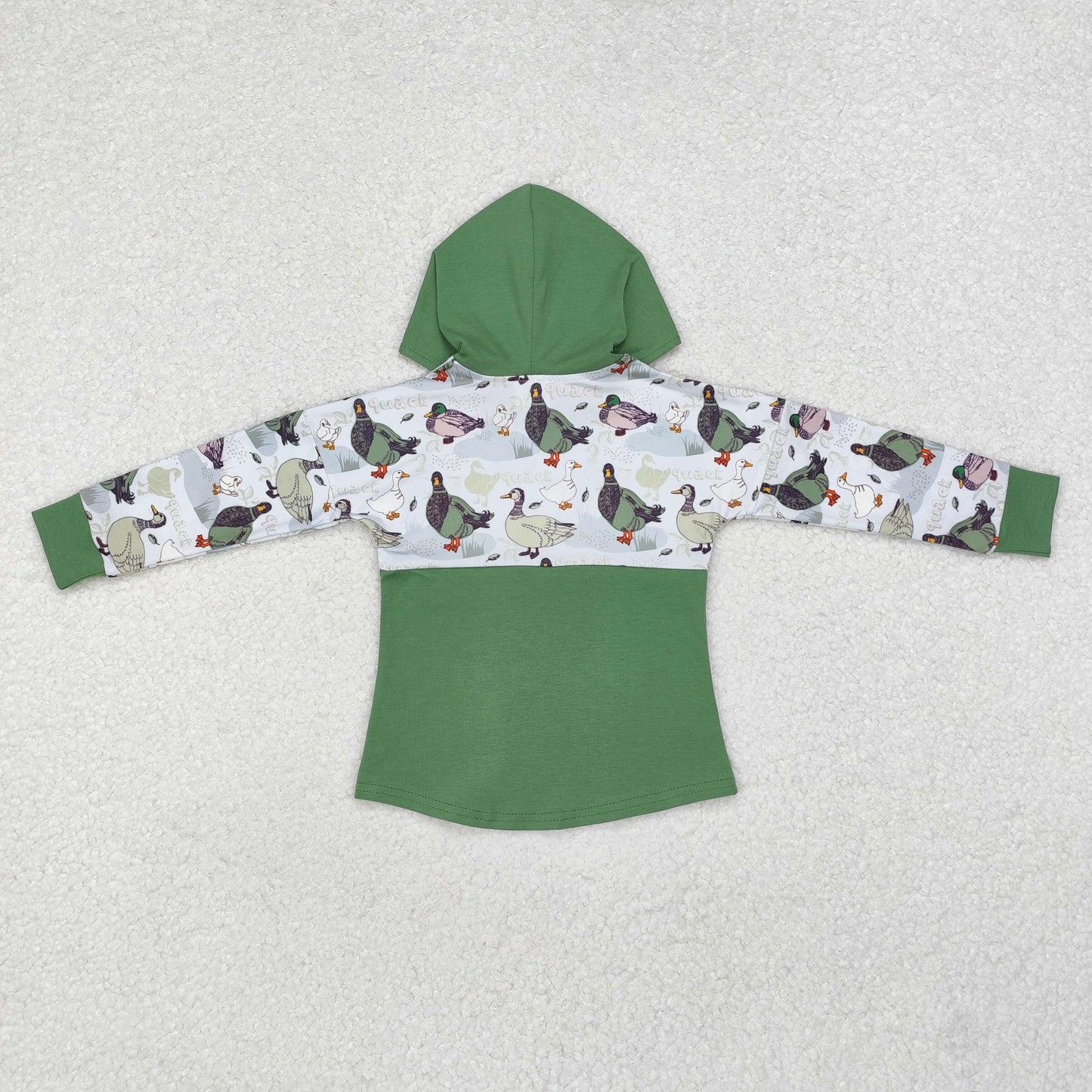 duck print unisex kids hoodie top