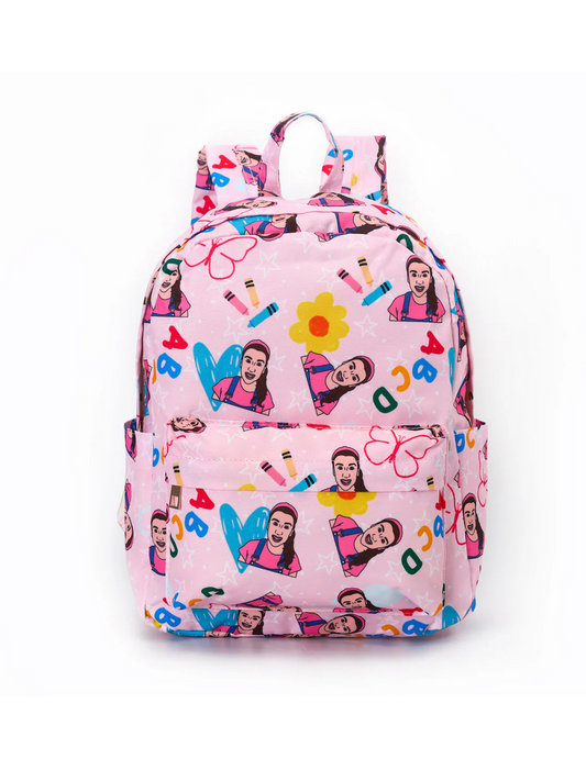 pink abc back to school backpack