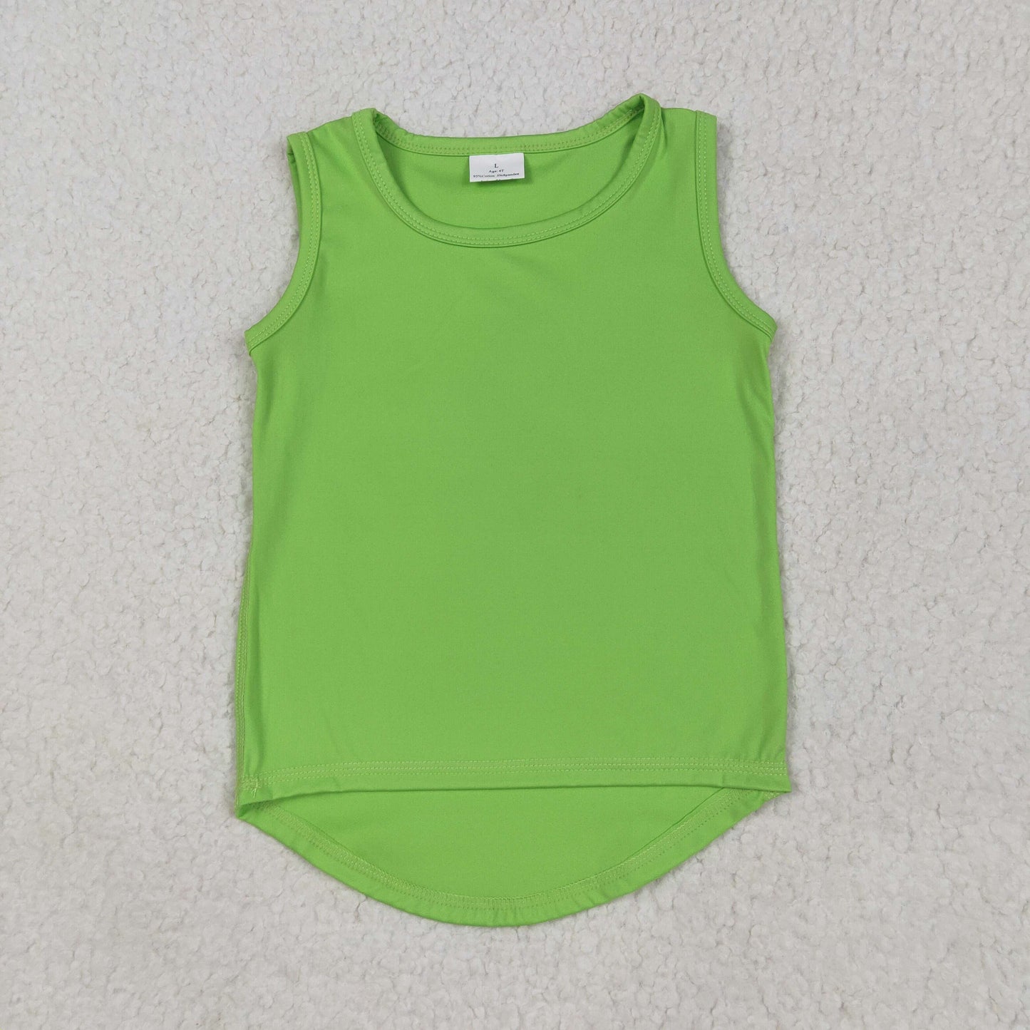 solid green athletic tank top