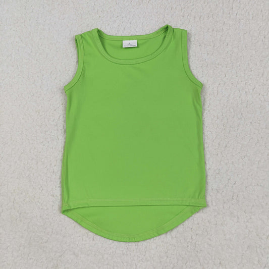 solid green athletic tank top