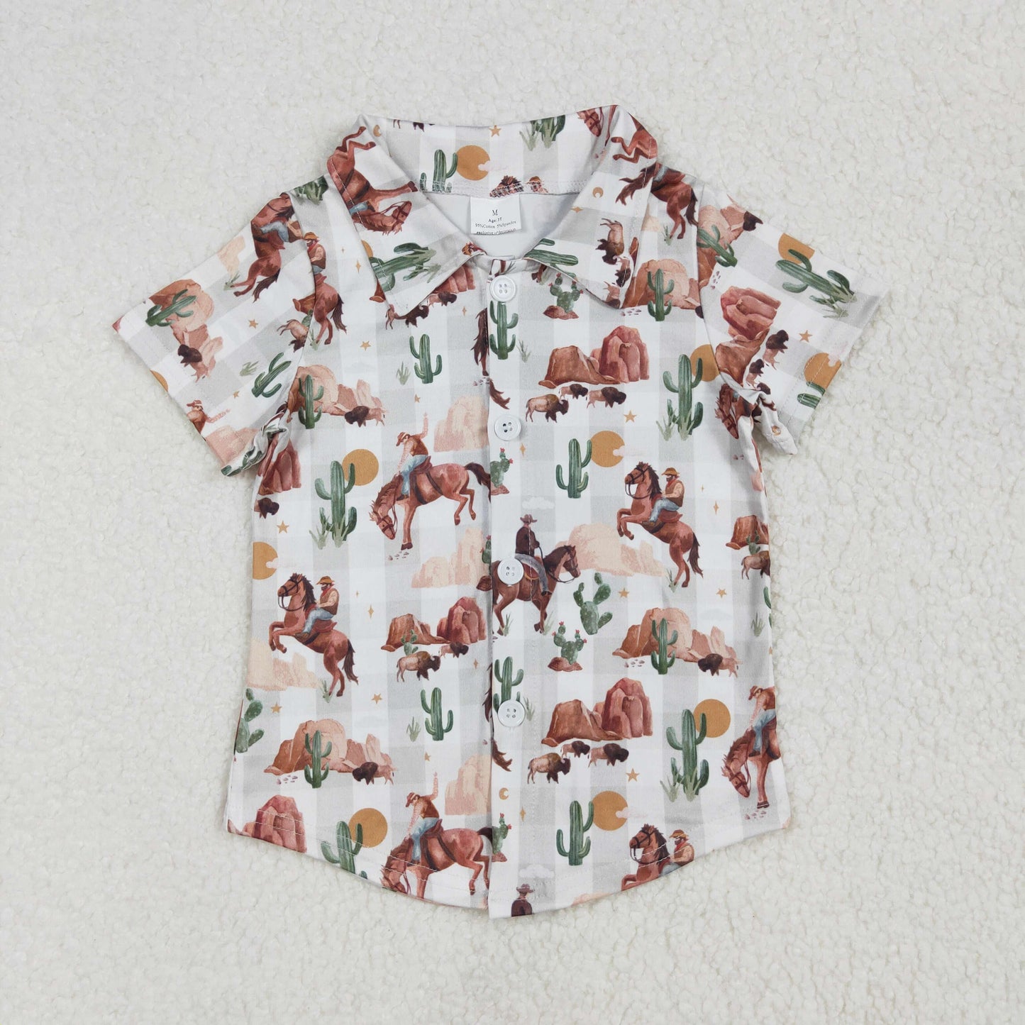 western rodeo button down t-shirt