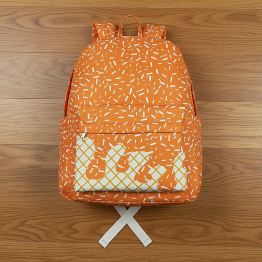 orange ice cream backpack children bags