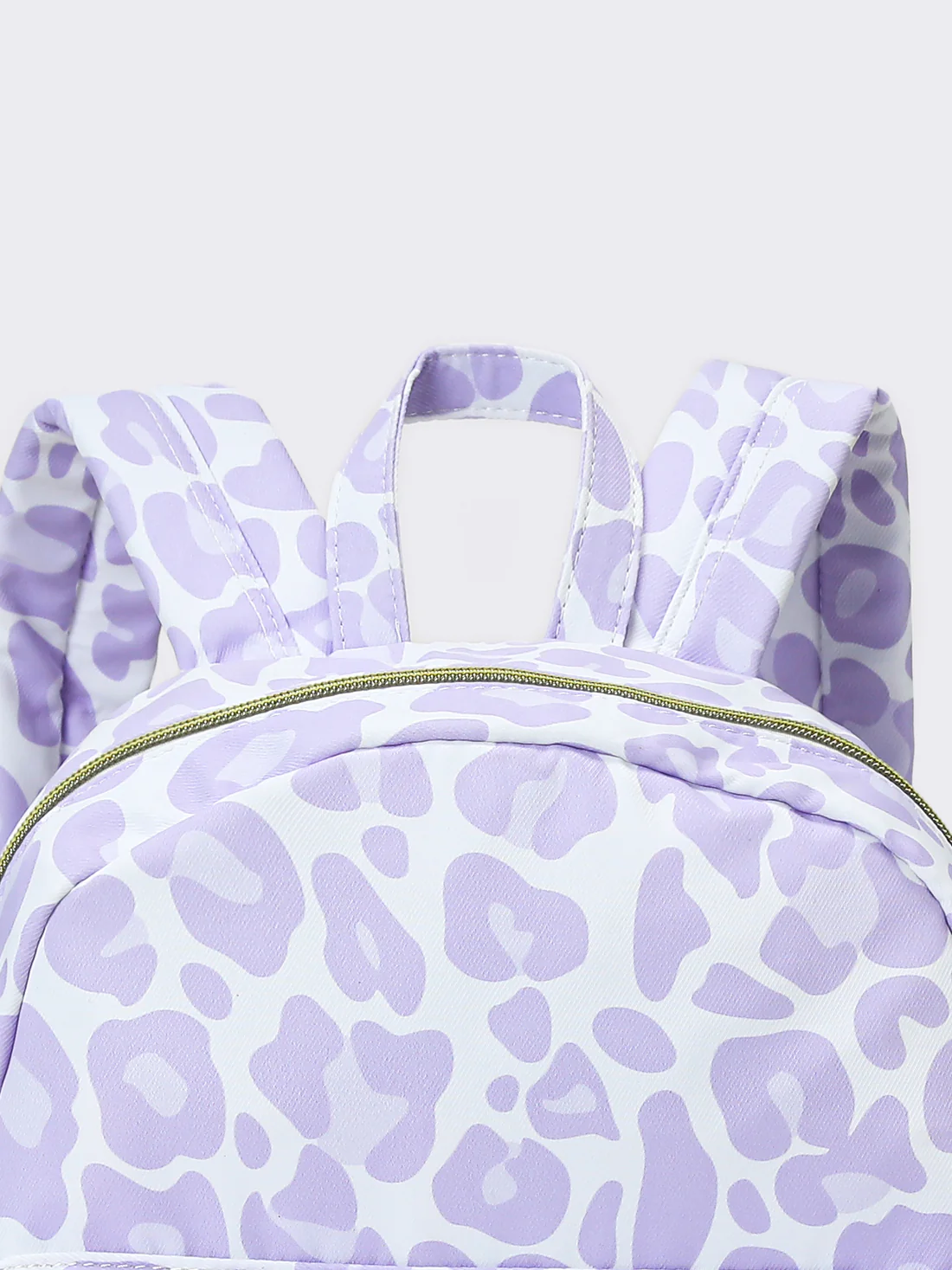 purple leopard ruffle bag kids backpack