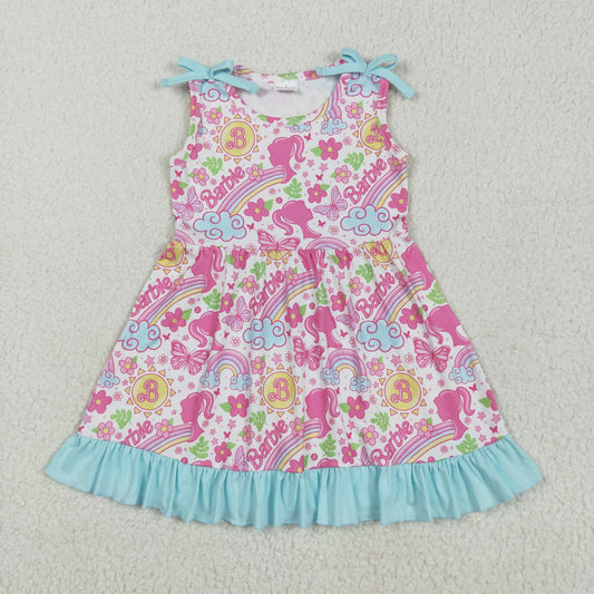 barb*e rainbow butterfly dress