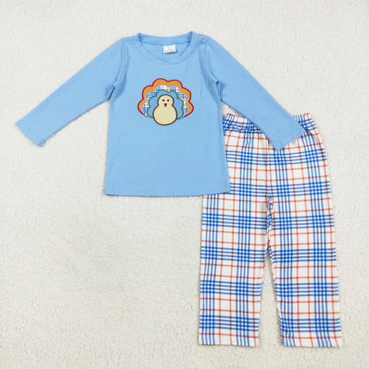 turkey embroidery boy pants set