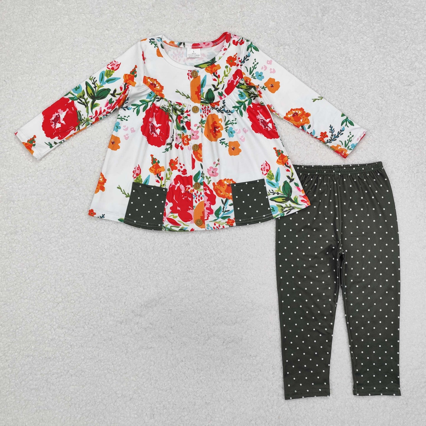 floral legging set girl fall clothing