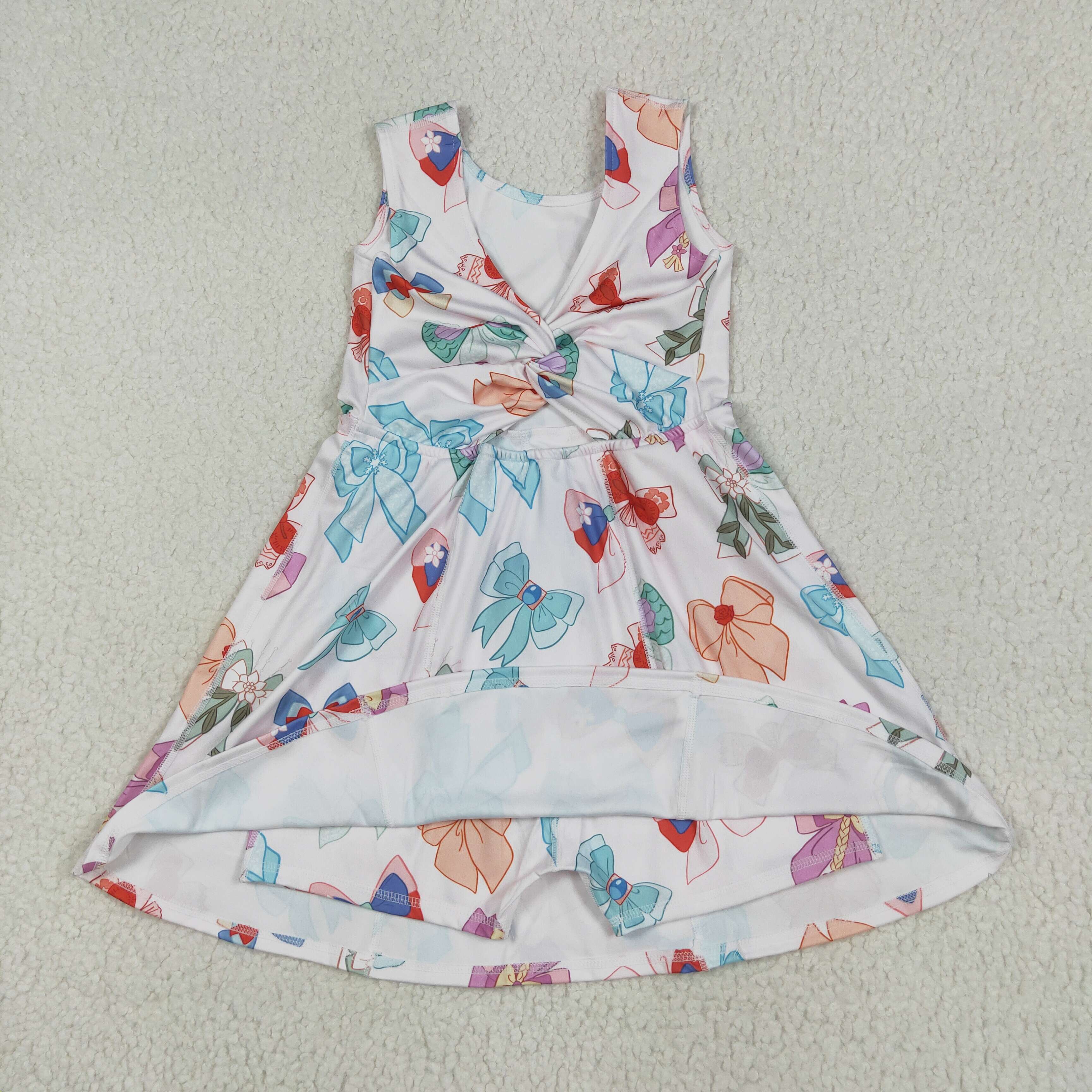 cartoon bow coquette athletic dress