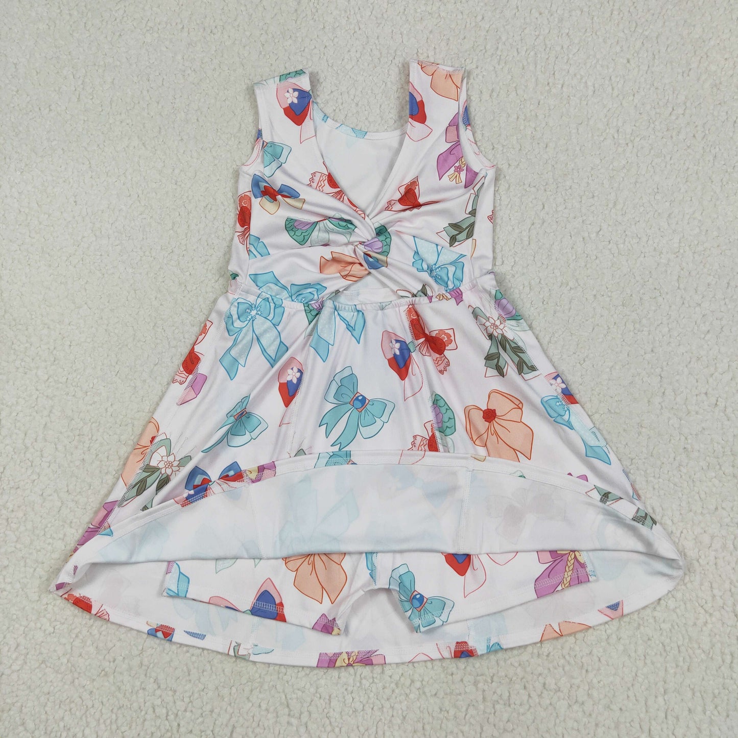 cartoon bow coquette athletic dress