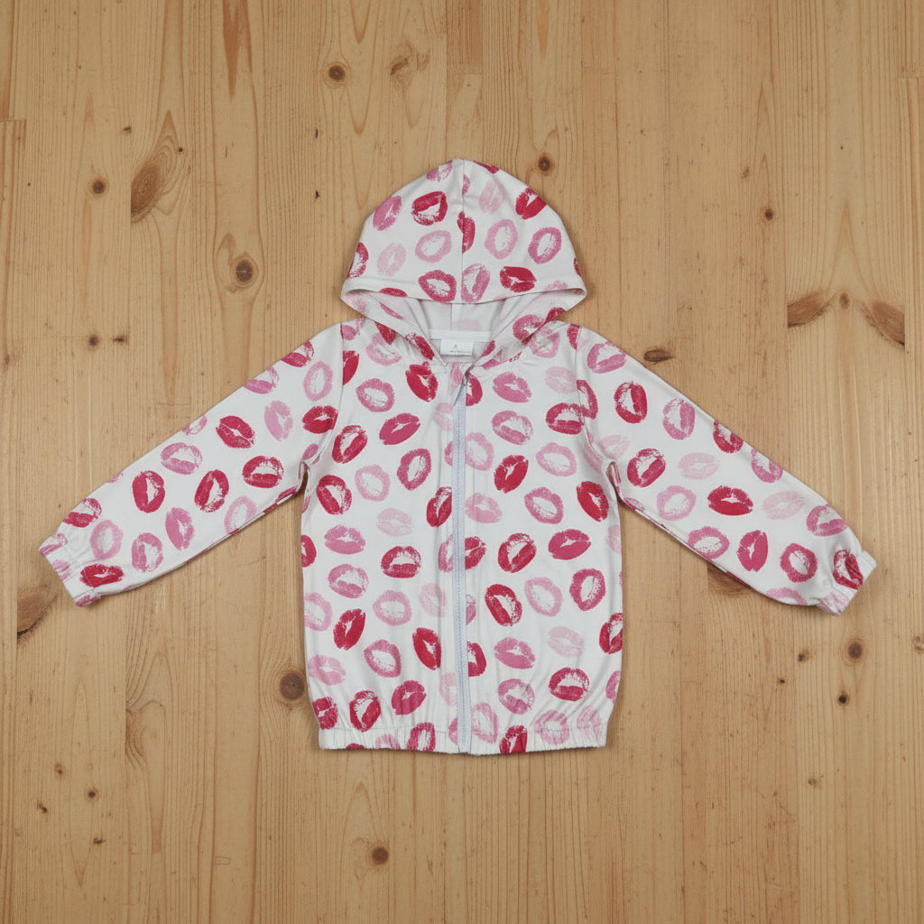 valentine‘s day kiss lips zipper hoodie