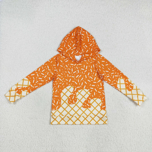 orange sprinkle ice cream hoodies kids clothing