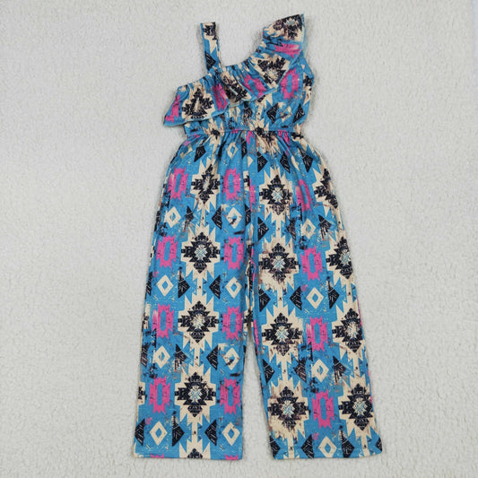 aztec straight pants girls jumpsuit