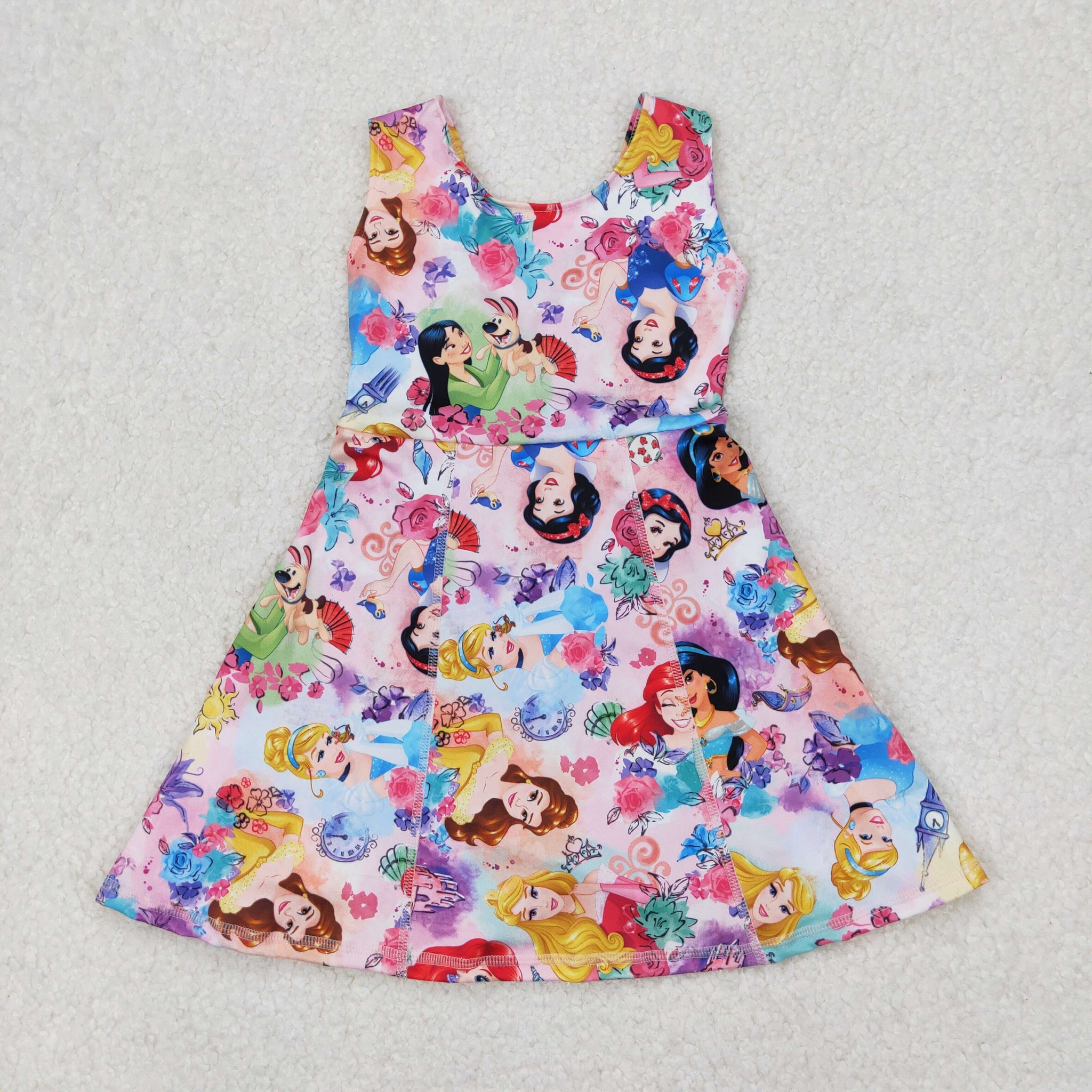 kids yoga one piece activewear princess athletic skort dress