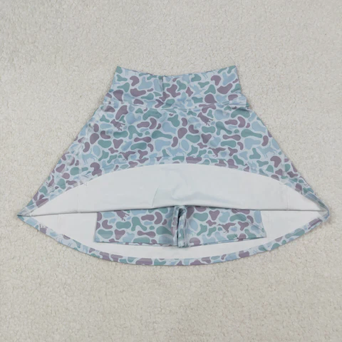camo tennis yoga adult skort skirt