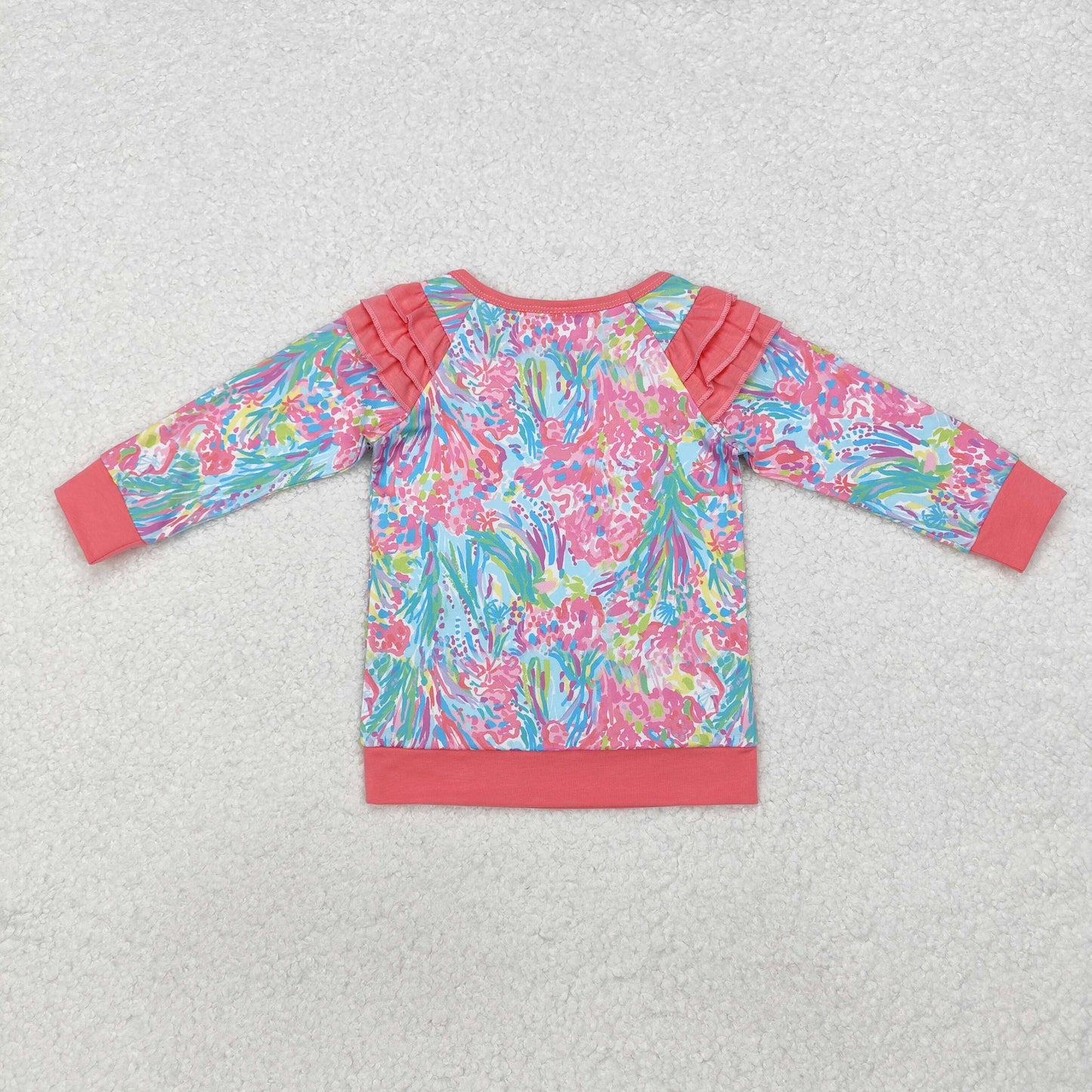 floral fiesta ruffle pullover