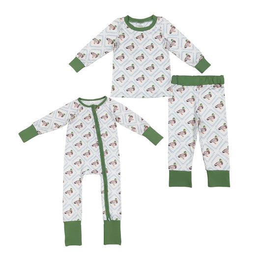 Duck Print Sibling Pajamas