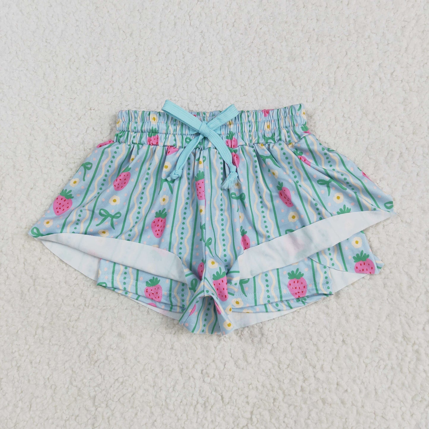 strawberry butterfly shorts