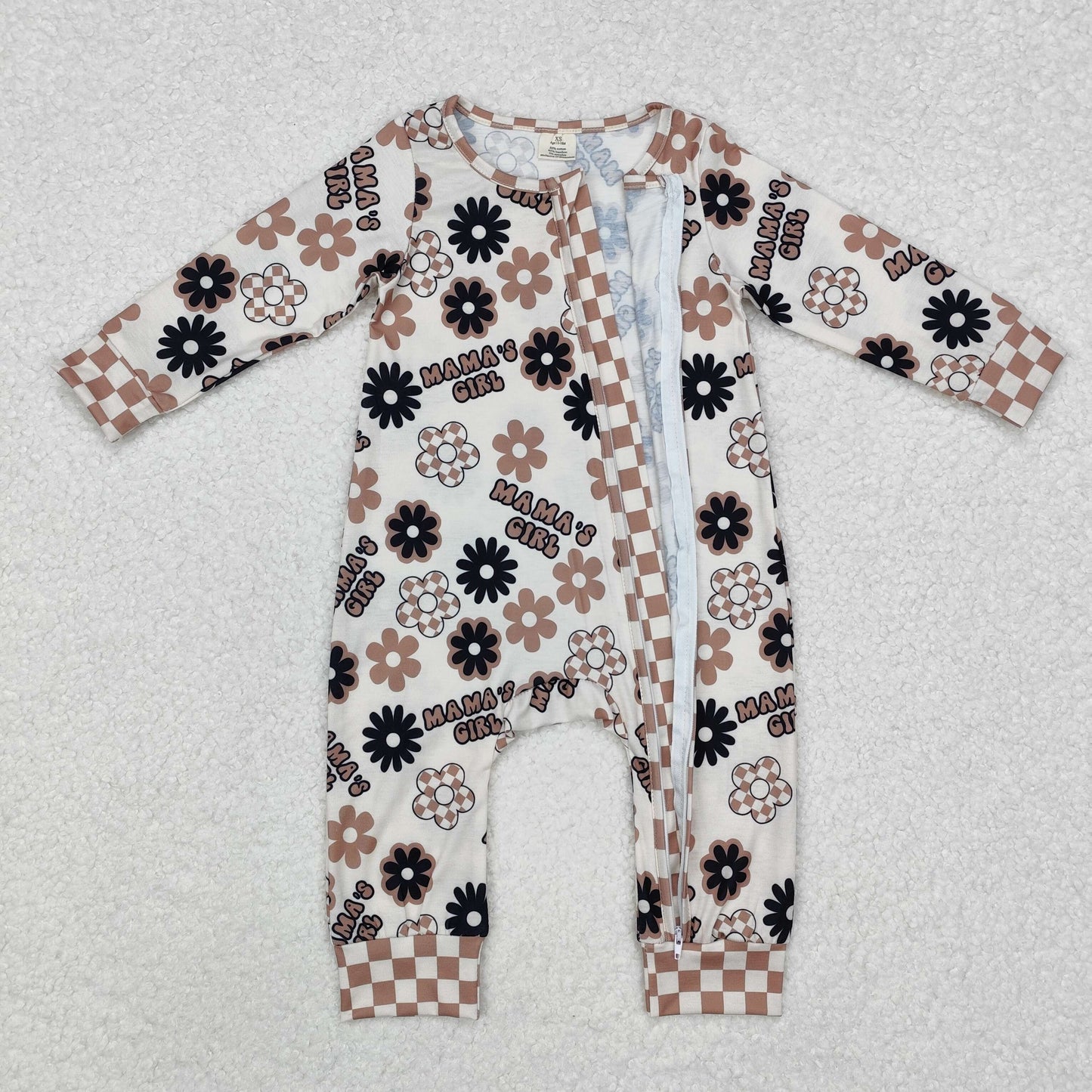 mama's girl boho zip sleeper baby clothes