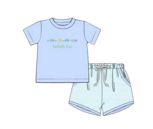 TAT 6-7 weeks MOQ 5 Exploring the Reef Short Set