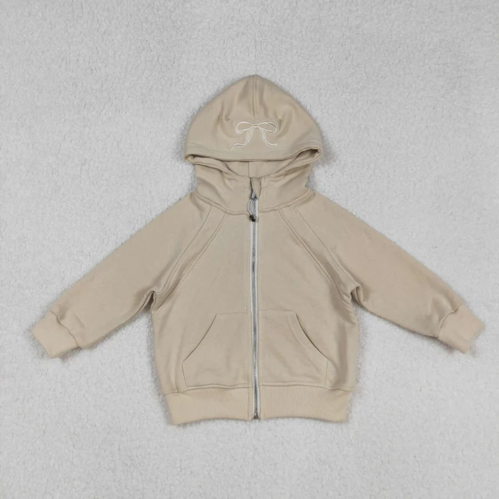 GT1203 USA Warehouse cream cotton zipper hoodie