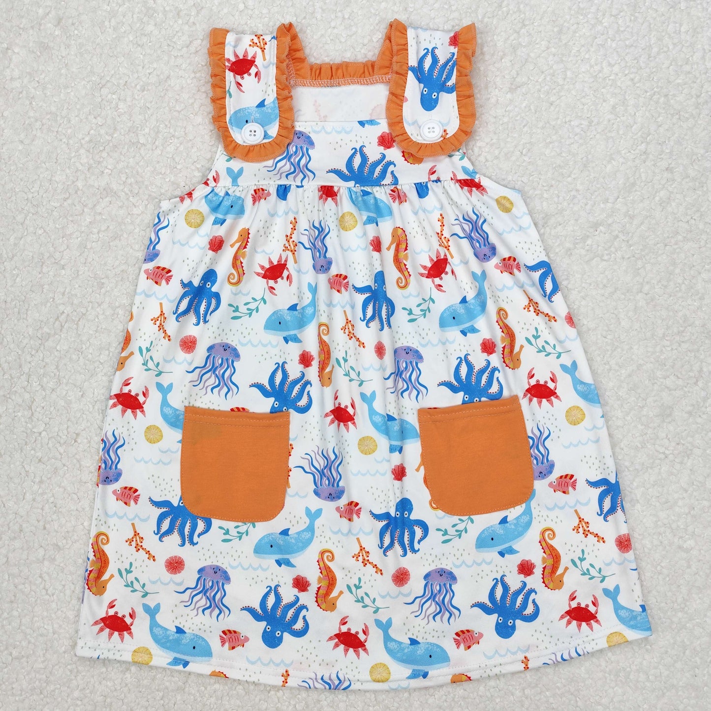 ocean animal dress kids dresses