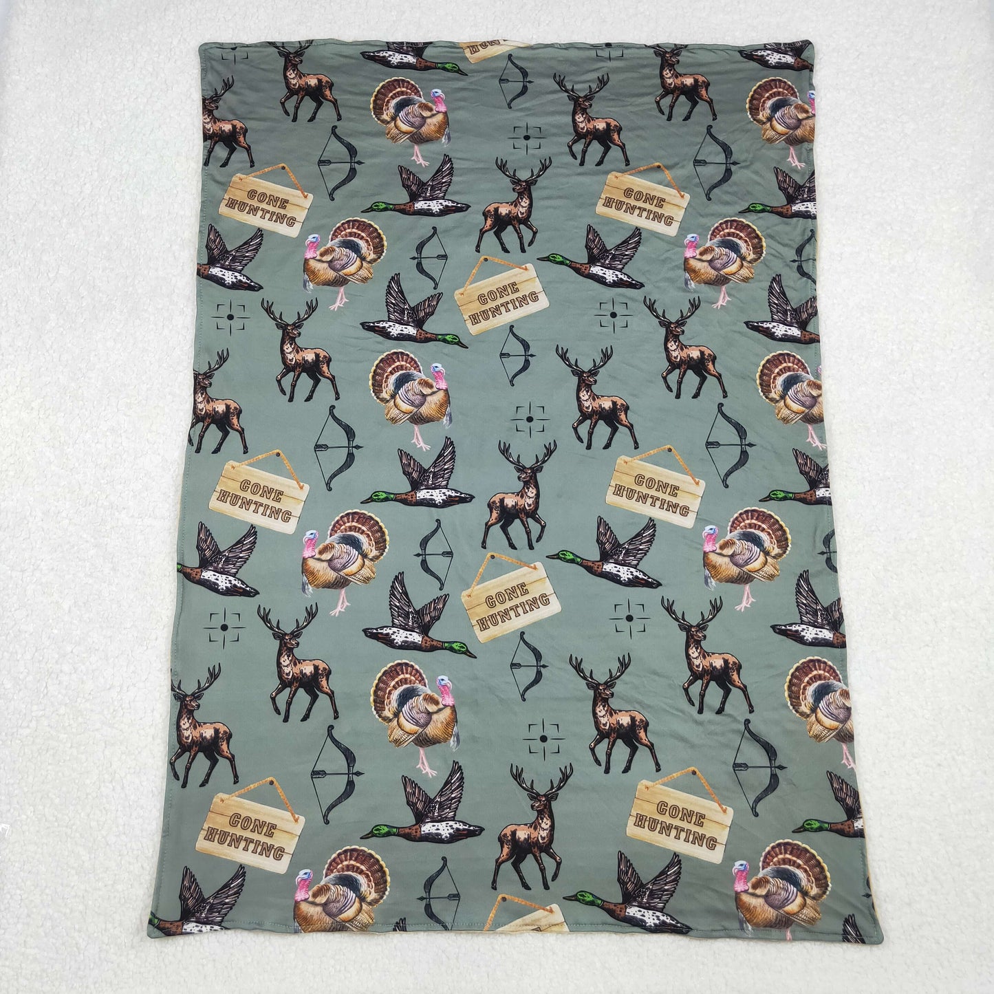 gone hunting baby blanket