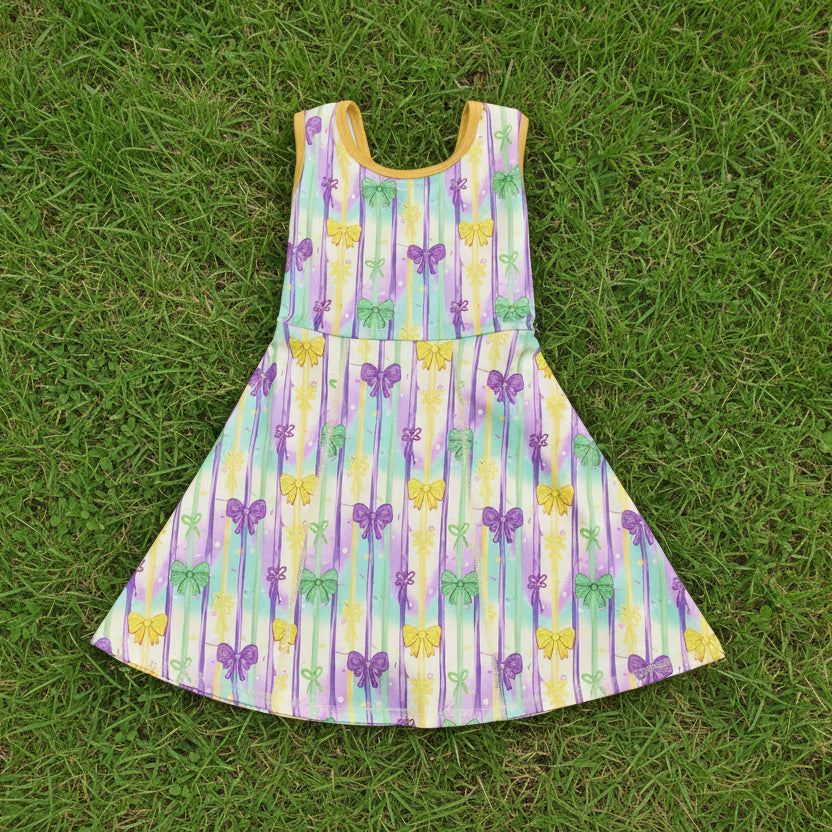 mardi gras coquette athletic dress