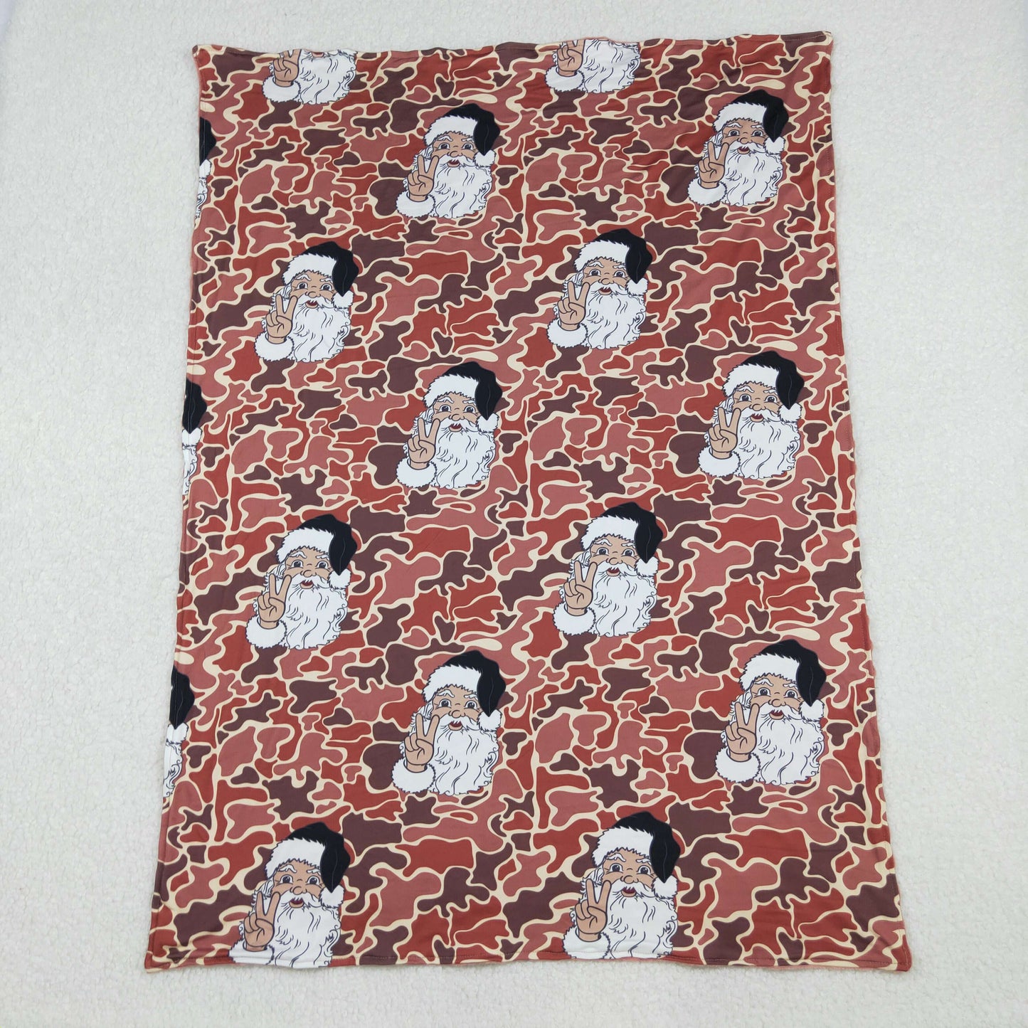 camo with santa baby blanket for Christmas